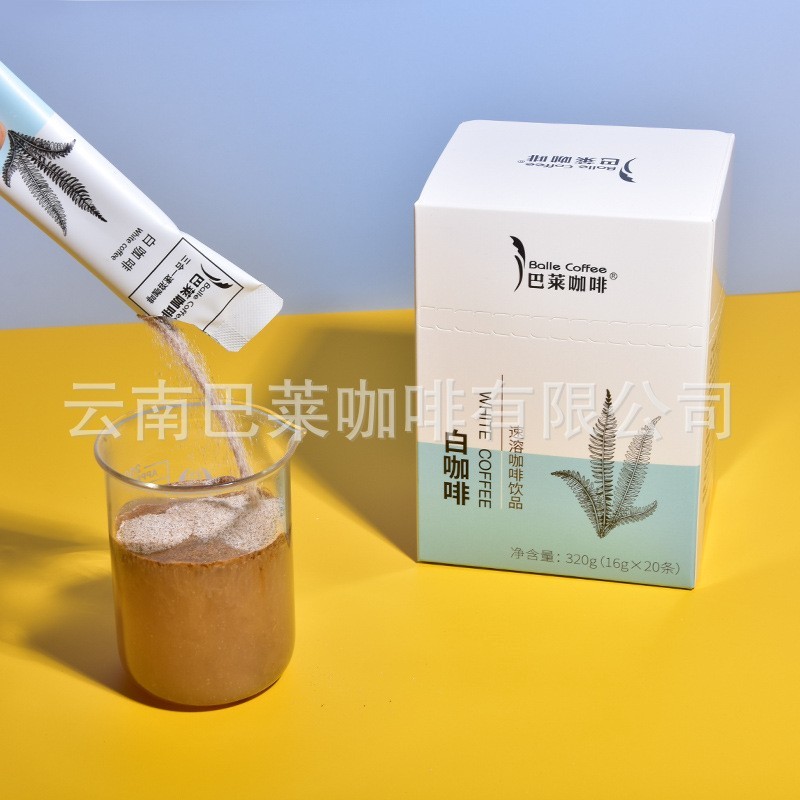 速溶咖啡320g三合一云南盐味摩卡原味卡布奇诺拿铁白咖海盐图3