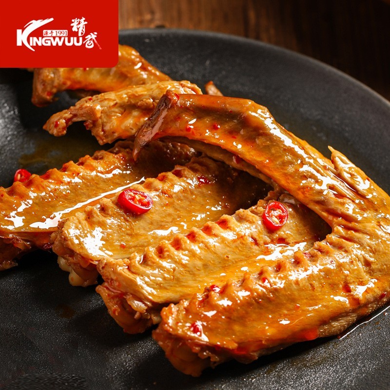 麻辣鸭翅400g武汉特产鸭翅零食休闲卤味熟食肉类小吃厂家图2