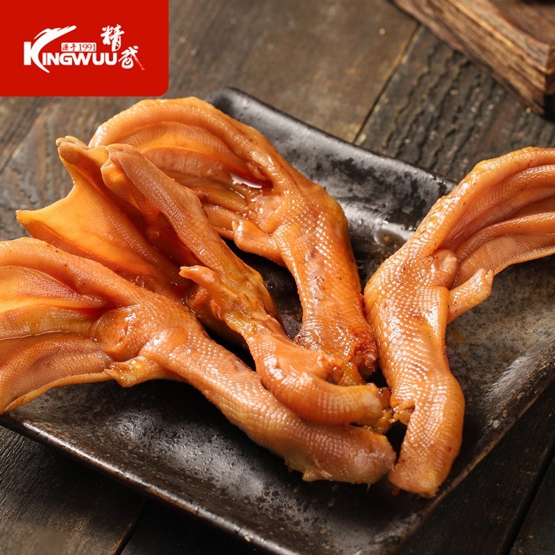 麻辣鸭掌400g真空休闲卤味小吃鸭肉零食工厂麻辣鸭爪图4