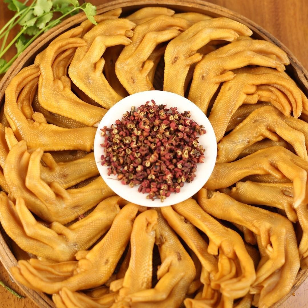 OEM龙岩泡鸭爪鸭肉零食大鸭腿卤味鸭掌卤菜福建特产熟食香辣味图3