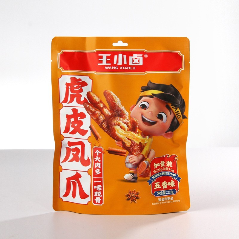 虎皮凤爪210g卤味鸡爪脂肪解馋小零食新鲜即食休闲干小吃图2