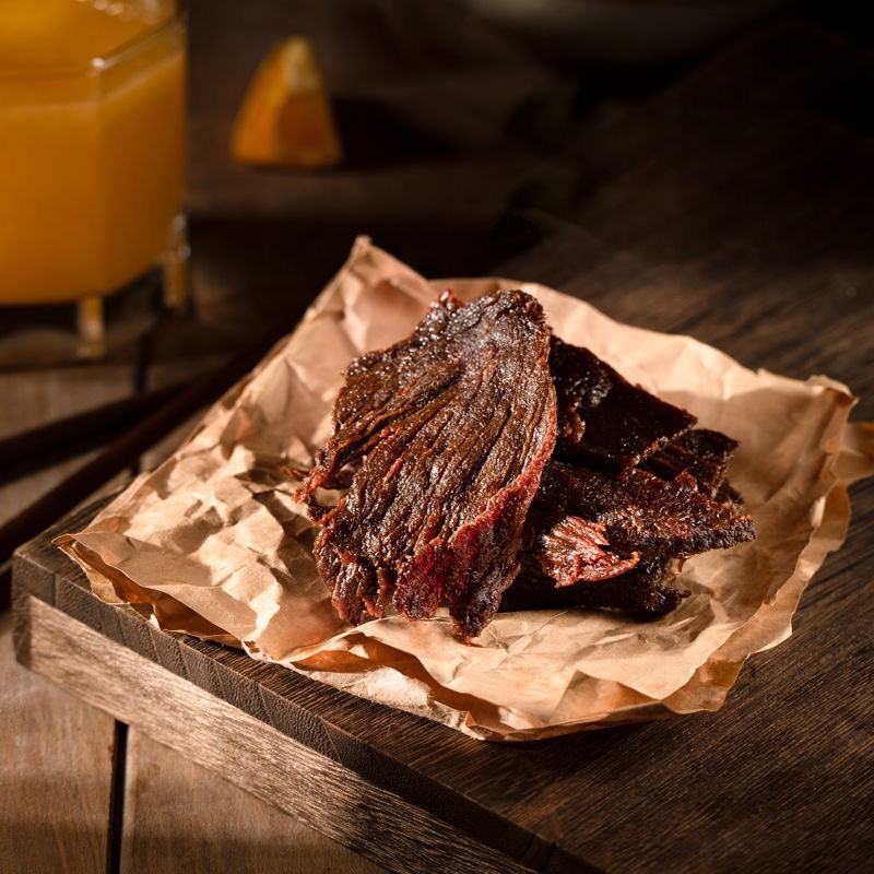 风干肉干黑片手撕鸡肉干风味五香肉类零食麻辣休闲食品厂家图3