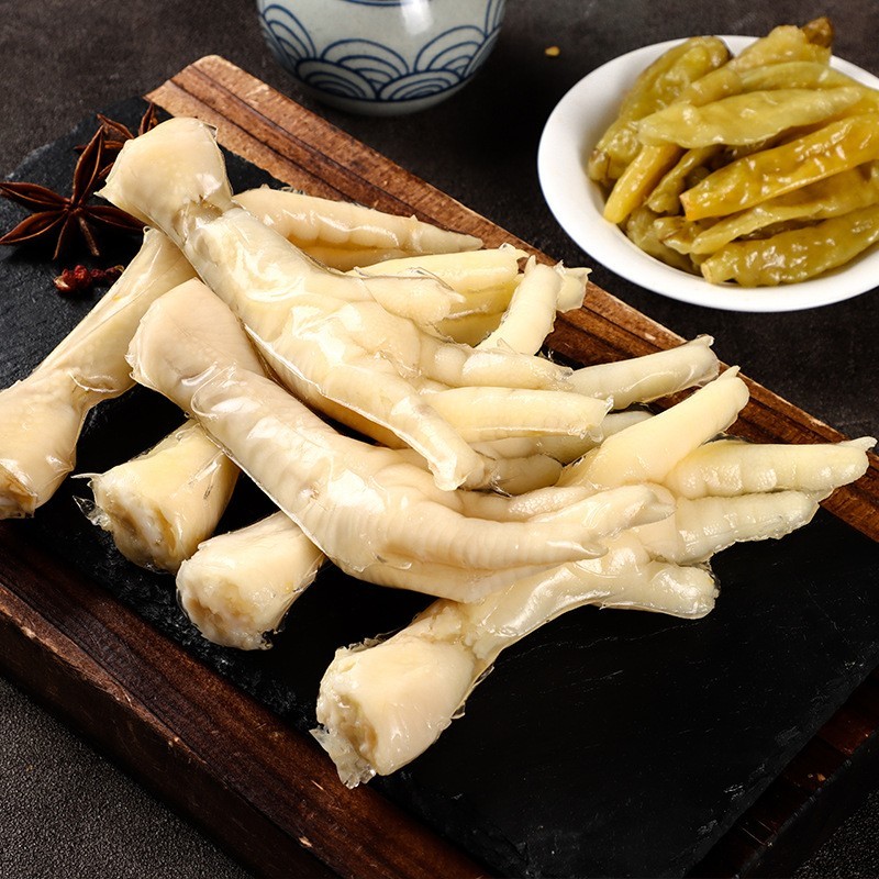 泡椒凤爪 厂家山椒鸡爪办公室休闲肉类零食泡椒鸡脚图3