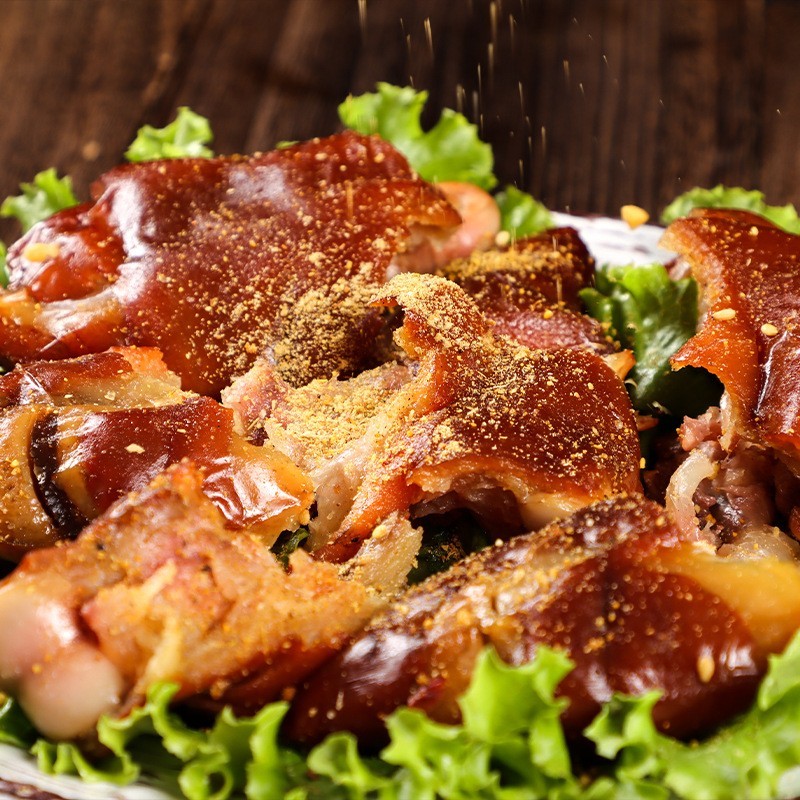 烧烤味猪蹄300g独立包装下酒菜休闲食品 熟食酱香猪蹄图2