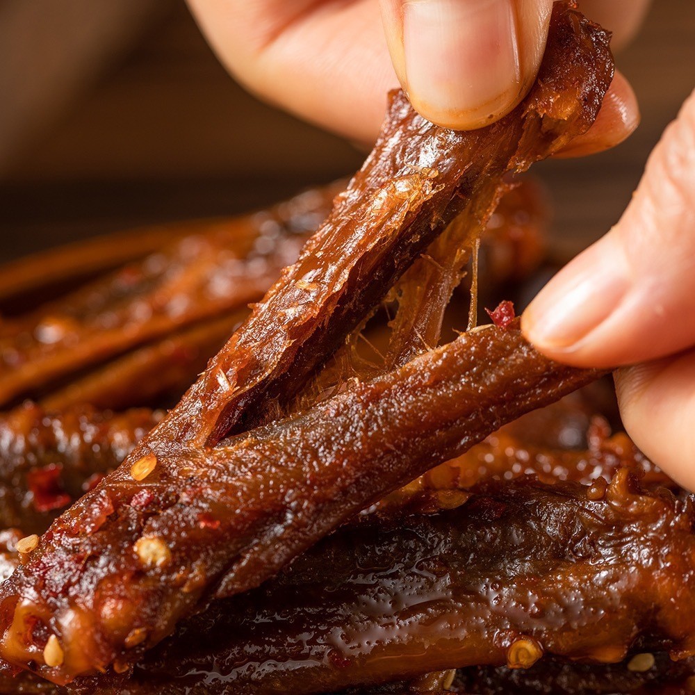 酱板鸭翅膀100g湖南特产特爆香辣酱板鸭翅卤味熟食追剧肉零食图3