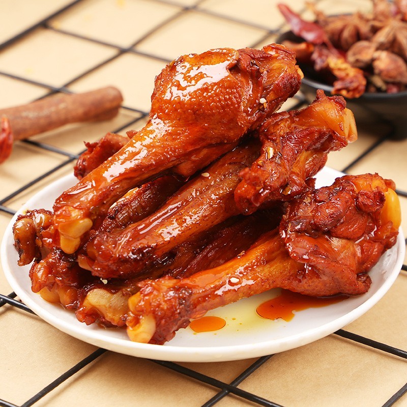 烤腿38g/82g卤味熟食鸡腿鸭肉真空包装休闲肉类零食图2