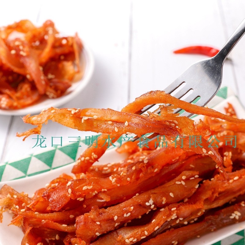 香辣鱿鱼条墨鱼条特产休闲海产品零食