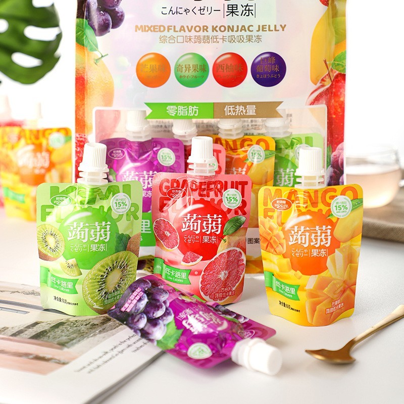 蒟蒻果冻0脂代餐魔芋可吸蒟蒻果汁果冻休闲零食贴牌代工图4