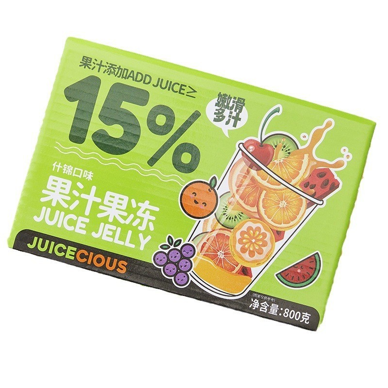 夏季儿童休闲零食多口味果汁果冻800g果冻图4