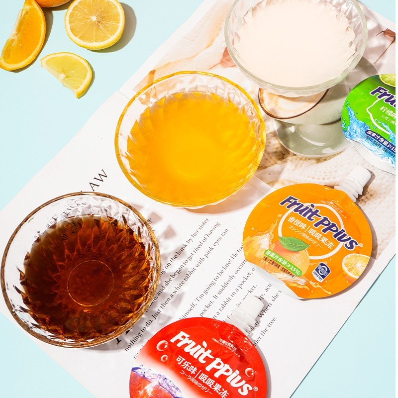汽水风味果汁吸吸果冻蒟蒻果冻夏季休闲零食散装果冻OEM贴牌图3