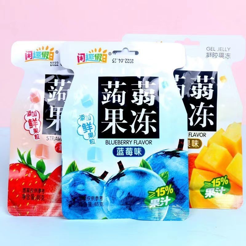 大包装蒟蒻果冻凝胶吸吸果冻水果冻网红休闲食品超市零食图5