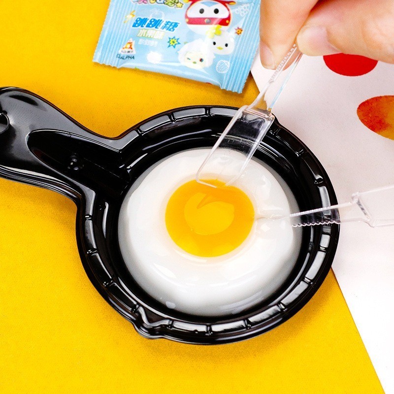 金稻谷板锅煎蛋布町果冻荷包蛋DIY休闲食品网红儿童零食图3