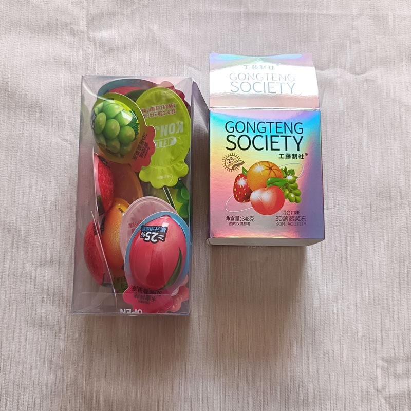 蒟蒻3D果冻布丁 348克混合口味精美包装图2