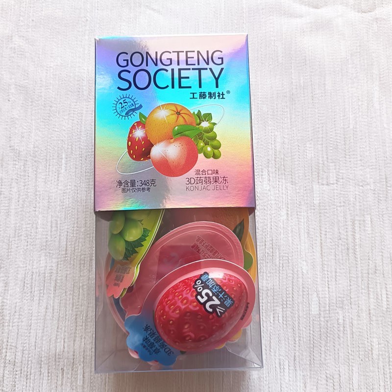 蒟蒻3D果冻布丁 348克混合口味精美包装图5