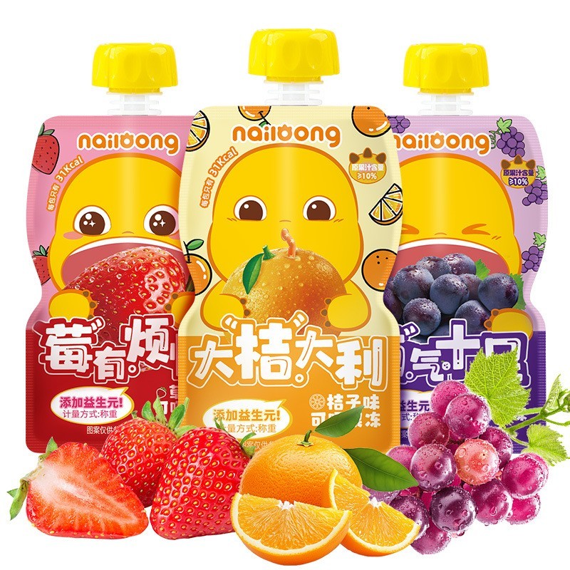 奶龙可吸果冻70克蒟蒻果冻冰爽水果味零食休闲食品健康零食图5