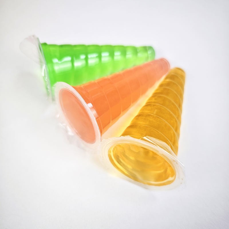 冰淇淋蛋卷形状3合1椰子果冻图2