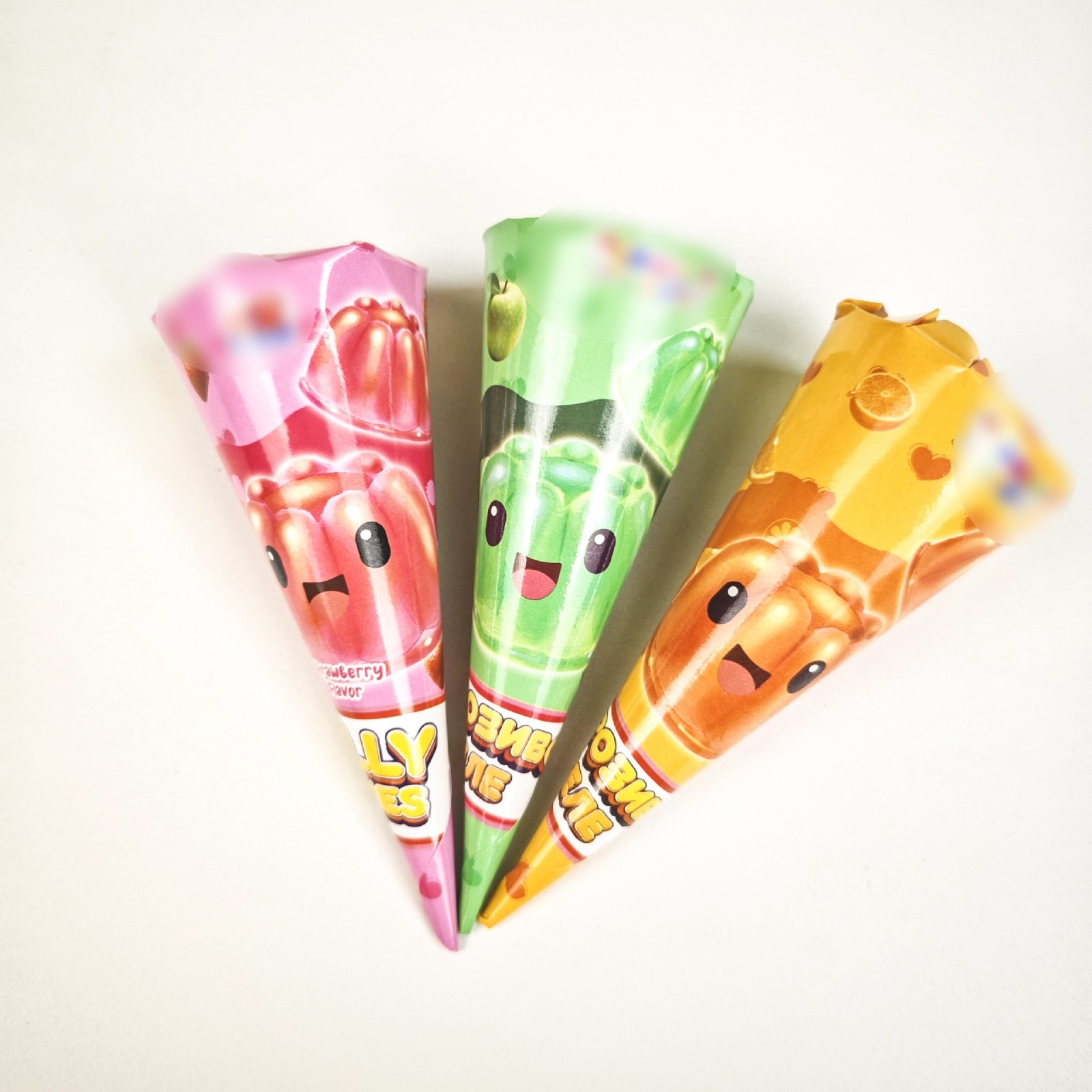 冰淇淋蛋卷形状3合1椰子果冻图3