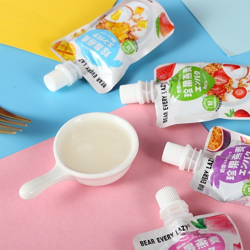 OEM定制奶昔水果燕麦可吸冻果汁型白桃果冻奶昔果冻厂家图4