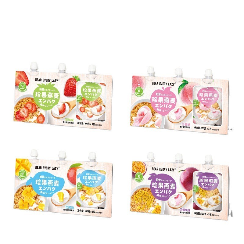 OEM定制奶昔水果燕麦可吸冻果汁型白桃果冻奶昔果冻厂家图5