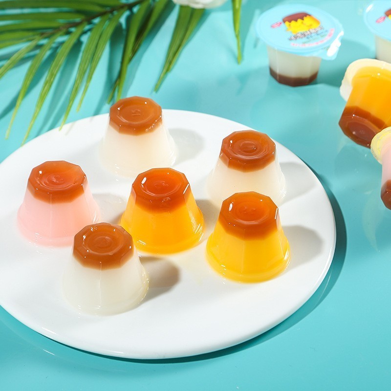 双层果冻鸡蛋芒果酸奶果冻400g零食焦糖OEM定制图2