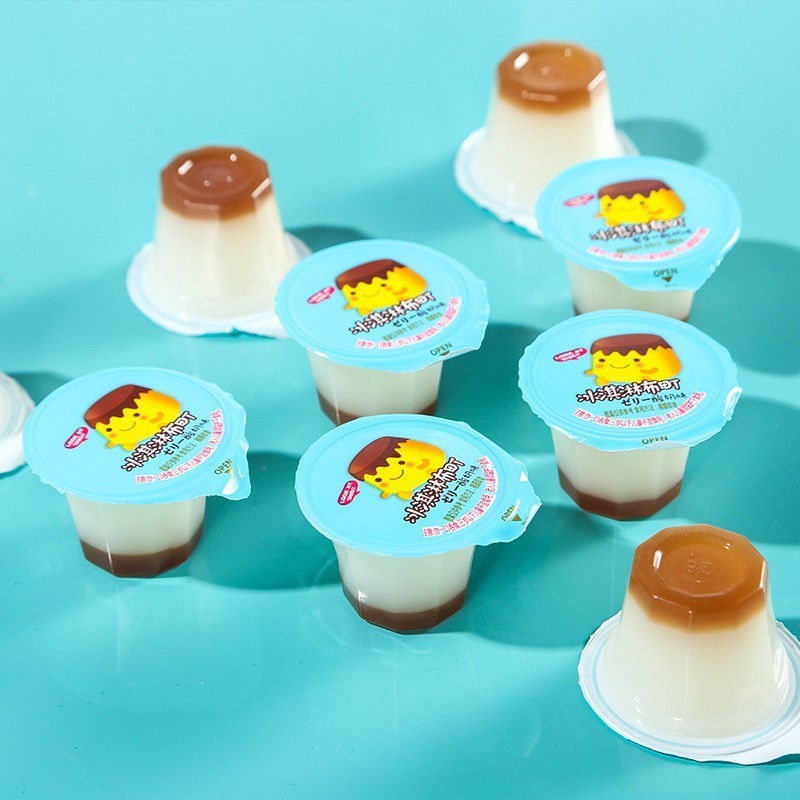 双层果冻鸡蛋芒果酸奶果冻400g零食焦糖OEM定制图3