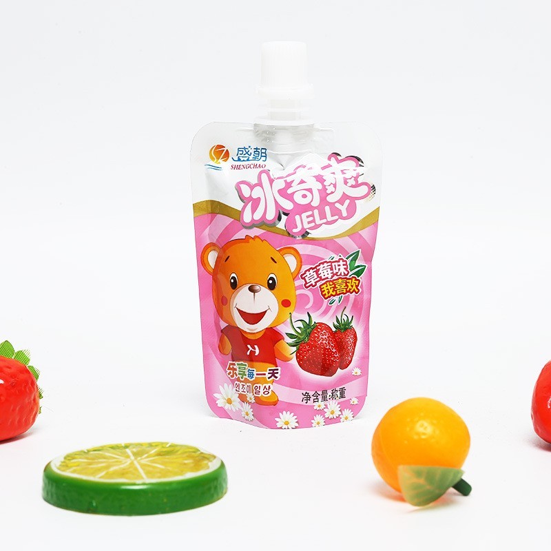 吸吸果冻冰奇爽美味儿童小零食袋装布丁葡萄味香橙味果冻图3