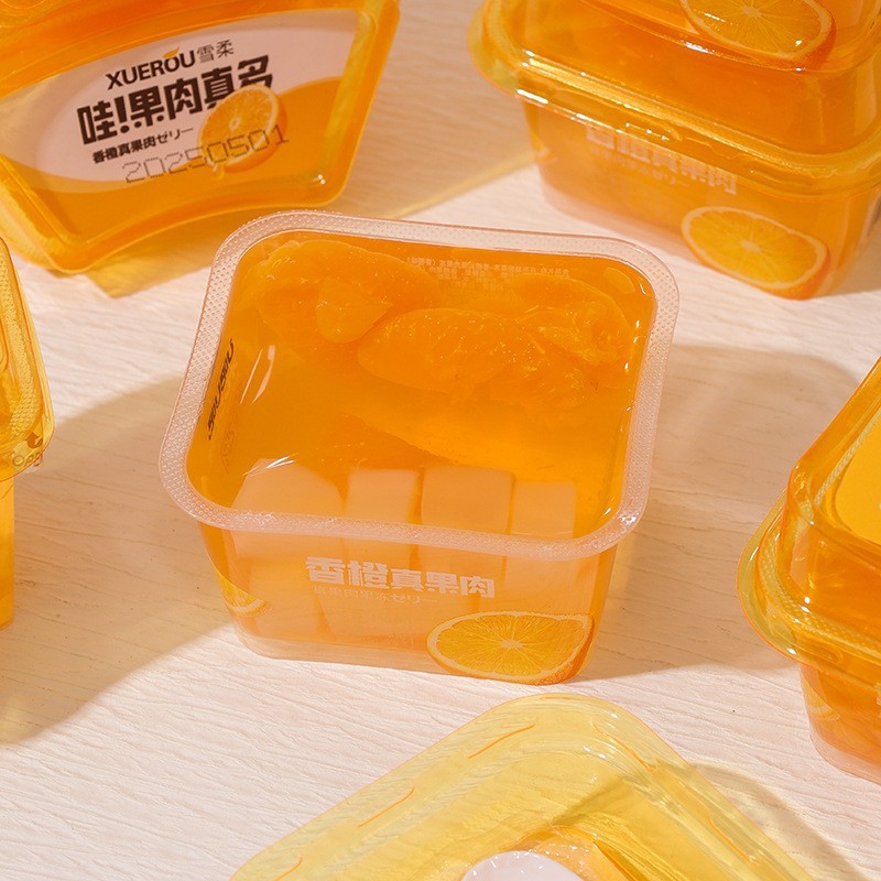 雪柔冰淇淋布丁果冻厂家多种口味可选零食水果味布丁图3