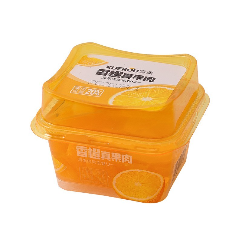 雪柔冰淇淋布丁果冻厂家多种口味可选零食水果味布丁图5