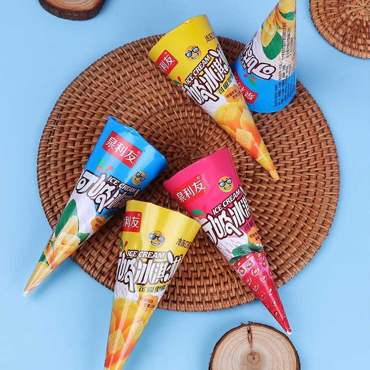 可吸冰淇淋塑料桶装厂家果冻儿童休闲食品厂家图4