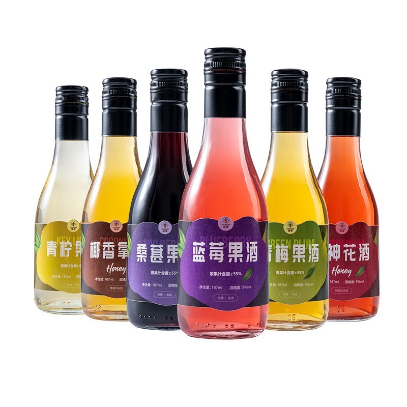 醉意复兴6种口味青梅酒桑葚酒蓝莓酒小瓶低度果酒微醺酒图5