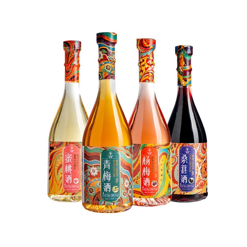 国风零灼感果酒蜂蜜青梅桑葚杨梅水果酒750ml带礼盒订婚酒图5