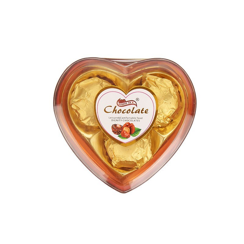 巧克力喜糖盒3粒心形礼盒欧式婚礼糖果伴手创意结婚礼零食婚庆图5