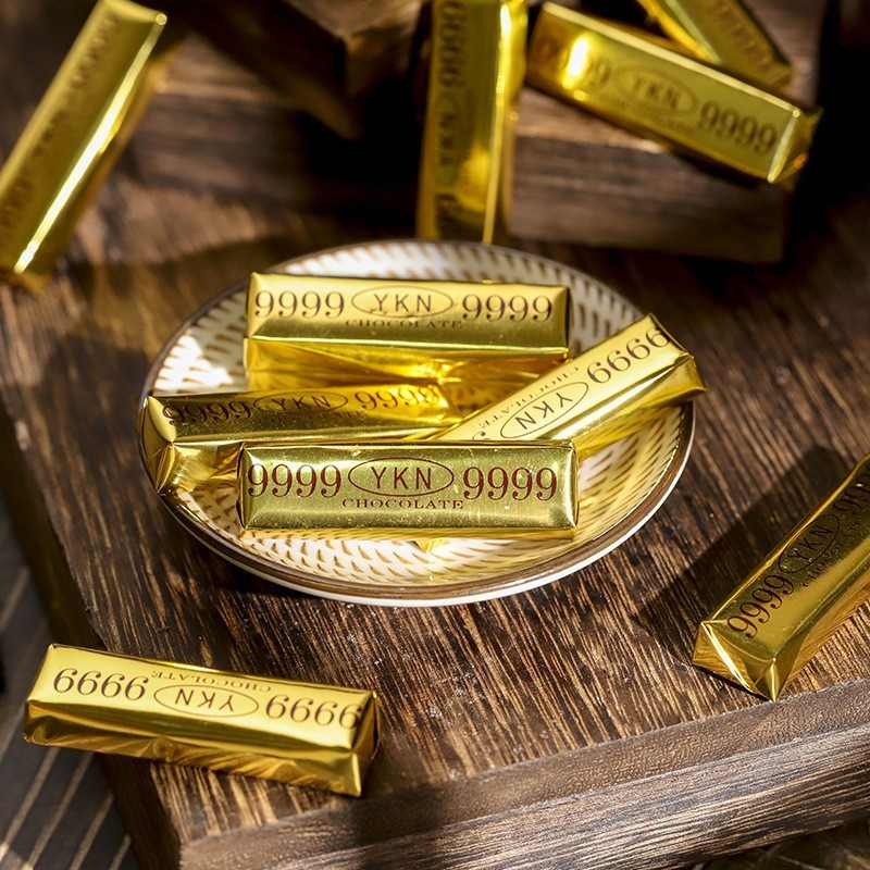 金币巧克力金元宝金币金条黑巧克力散装 烘焙巧克力500克儿童零食图2