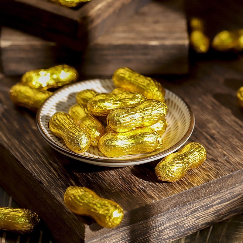 金币巧克力金元宝金币金条黑巧克力散装 烘焙巧克力500克儿童零食图3