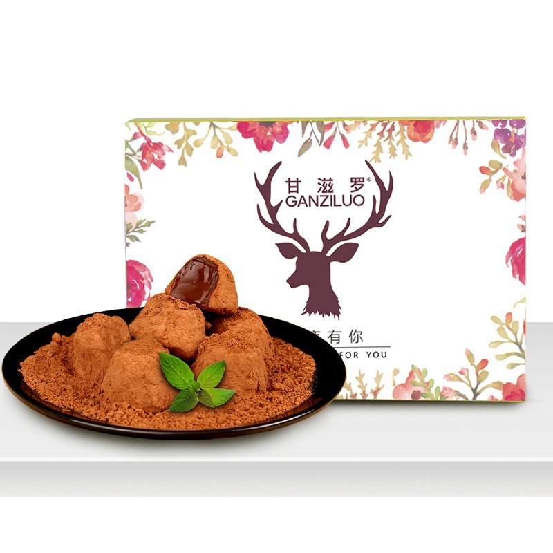 甘滋罗纯可可一鹿有你巧克力（经典版）100克 细腻丝滑