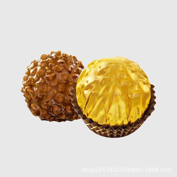 情人节巧克力金莎球巧克力礼盒发货成人儿童休闲零食80克图2