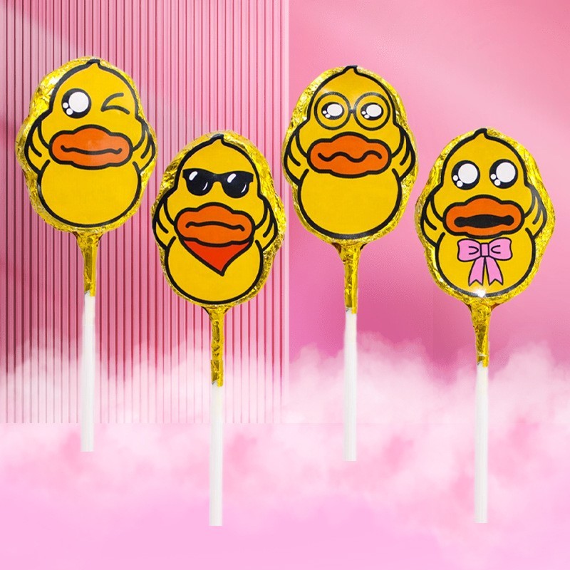 萌鸭造型巧克力小鸭子代可可脂巧卡通趣味儿童小零食便利店糖果图3