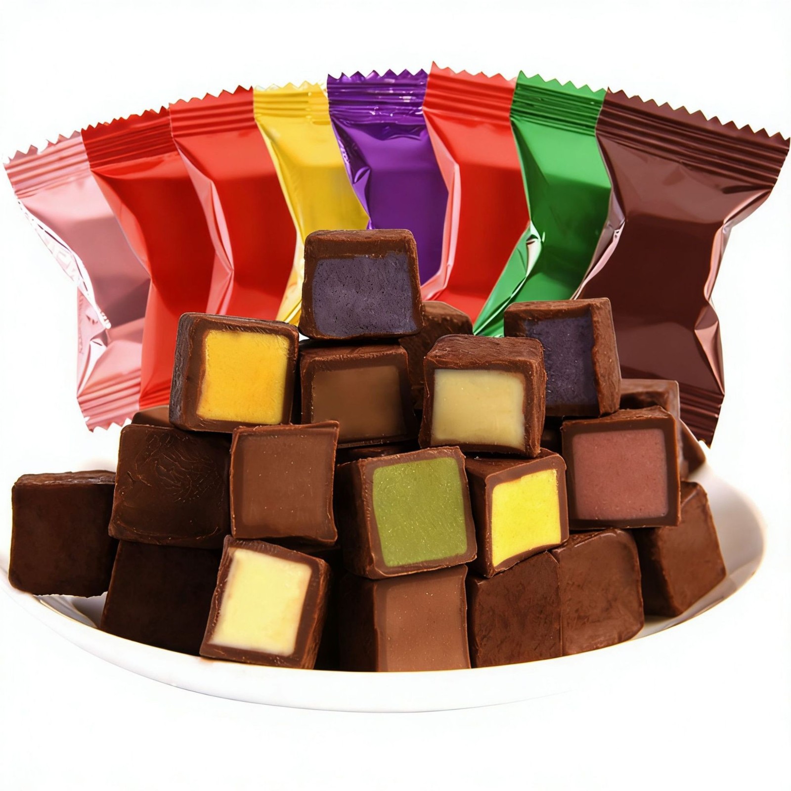 网红雪吻同款巧克力500g定制代加工夹心牛奶黑巧克力零食图5