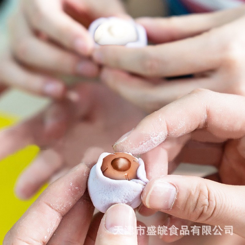 元宵汤圆专用钙奶巧克力球形元宵芯料多口味定制OEM图2