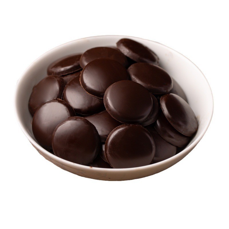 35%55%75%100&纯可可脂黑巧克力币块门店工厂用烘焙原料OEM图3