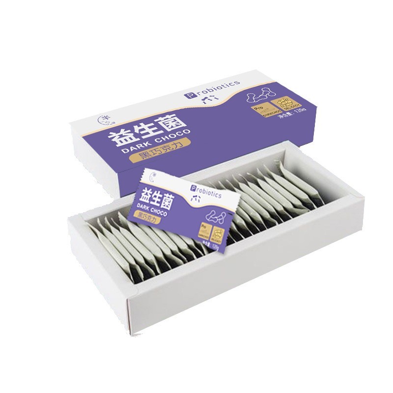 益生菌纯可可脂黑巧克力礼盒72%无蔗糖休闲抖音零食糖果厂家图4