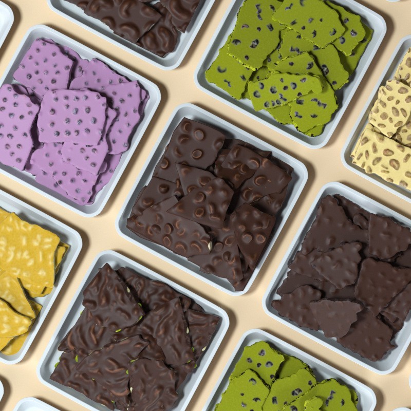 【门店专供】手工坚果巧克力纯可可脂板块榛子夹心巧克力锤零食图5