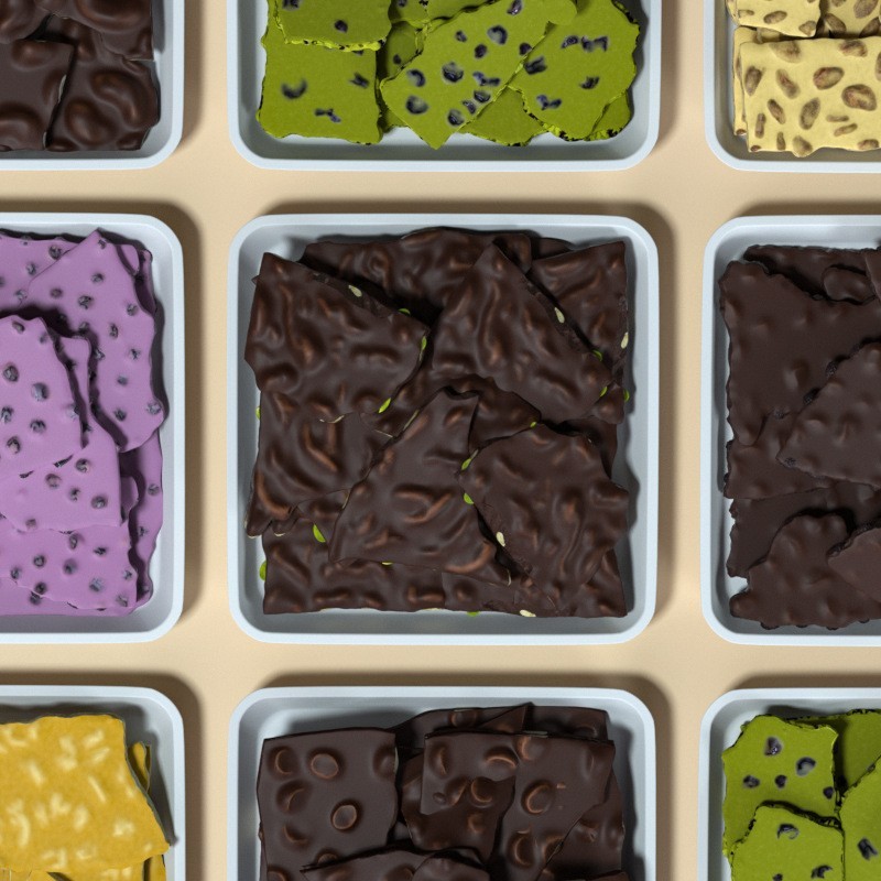 【门店专供】手工坚果巧克力纯可可脂板块榛子夹心巧克力锤零食图3