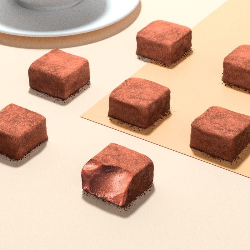 【纯净配方】无蔗糖多口味牛奶生巧克力茶花味咖啡椰子味图4