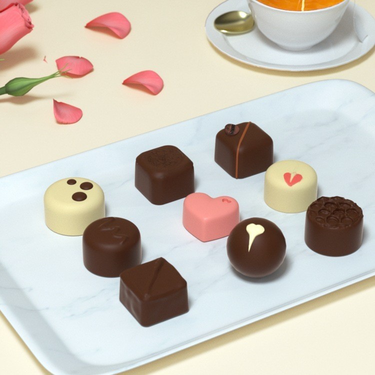 【头等舱推荐】无蔗糖纯手工夹心巧克力代加工OEM创意企业定制图4