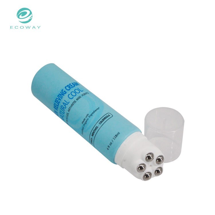 身体乳按摩膏PE塑料软管包装管径50mm五滚珠按摩头化妆品包材图2