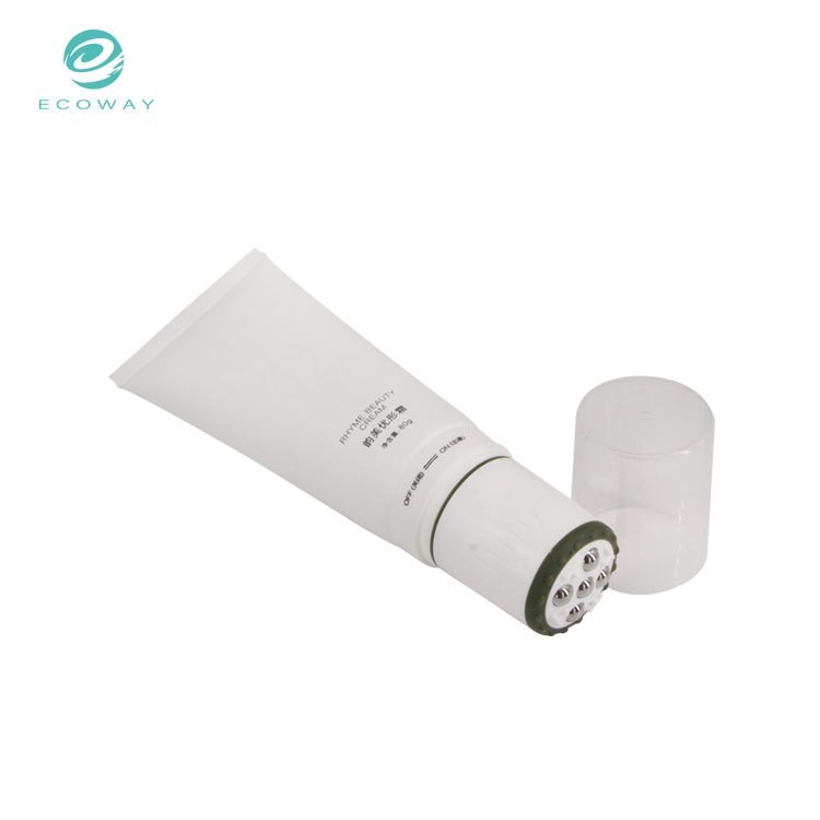 80g高品质身体乳按摩膏保健膏化妆品软管包材配刮痧片金属滚珠头图4