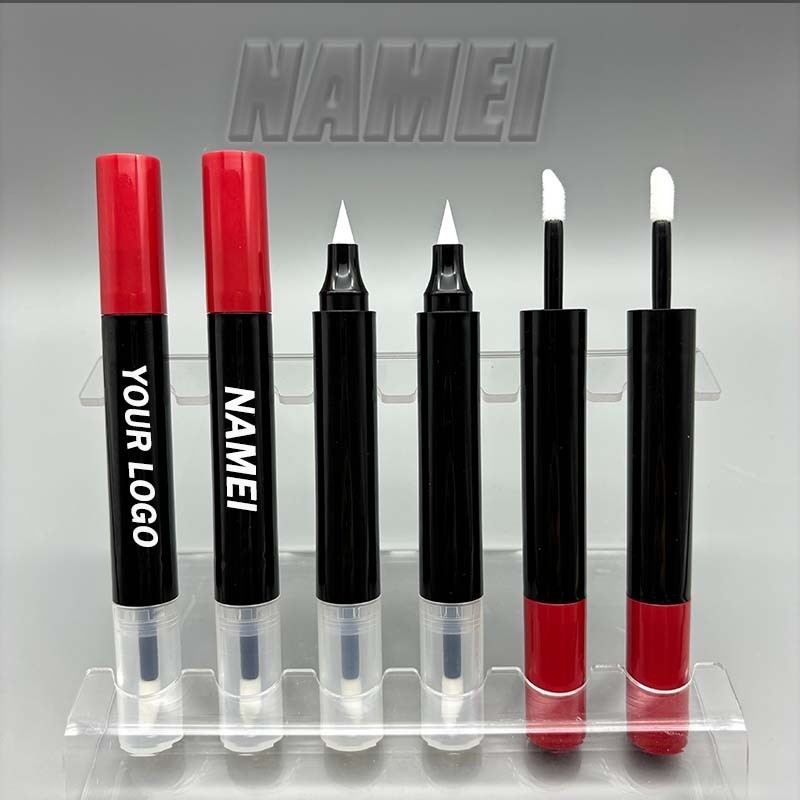 双头多功能眼线笔包材液体眼影管空管眼影眼线2合1唇釉唇线笔包材图4