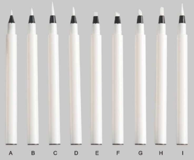 厂家定制 棉芯水眉笔空管 眼线笔包材化妆笔彩色包材 眼线液笔管图3