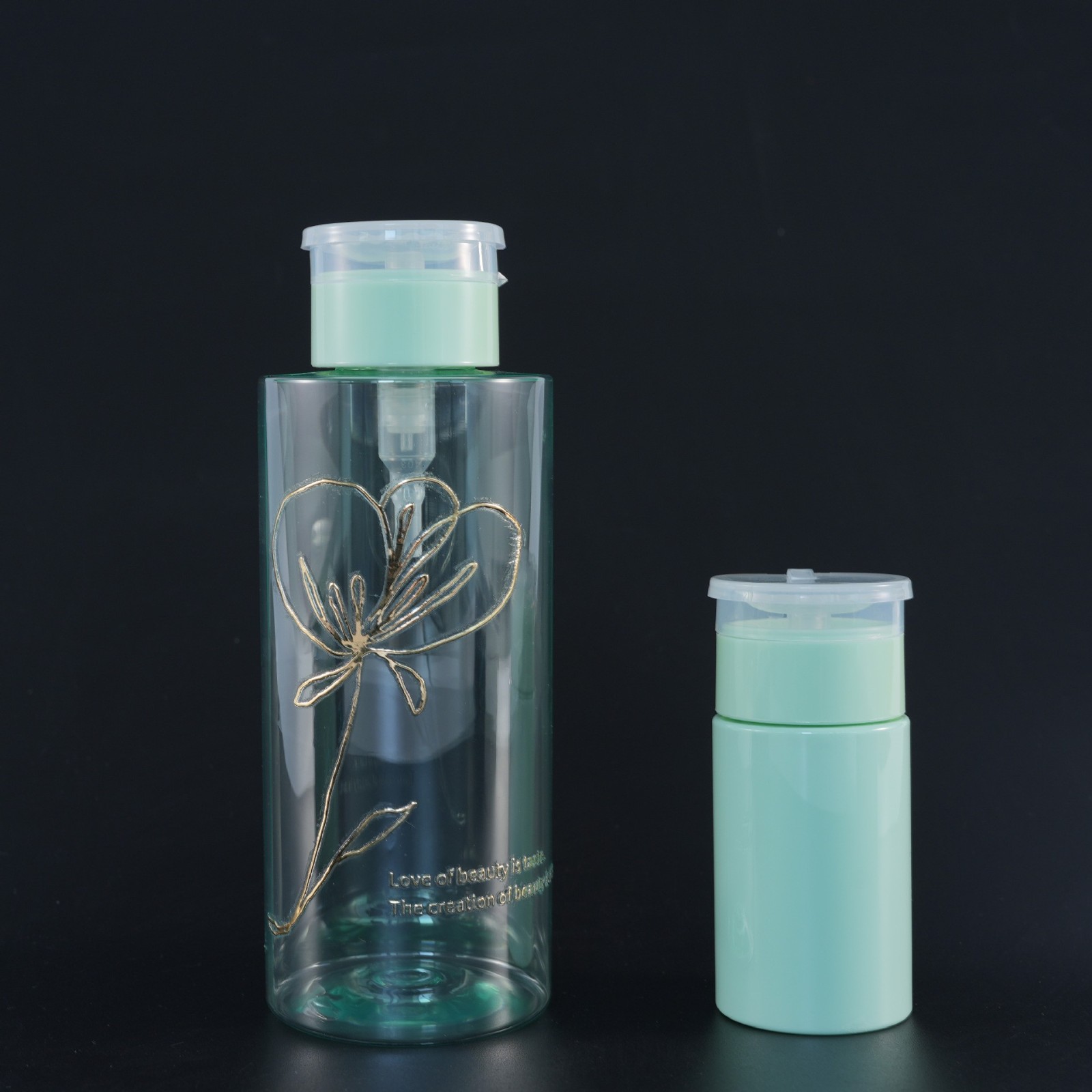 33牙28牙指甲油 卸甲油泵头按压塑料翻盖洗甲水 美甲护理液泵头图3